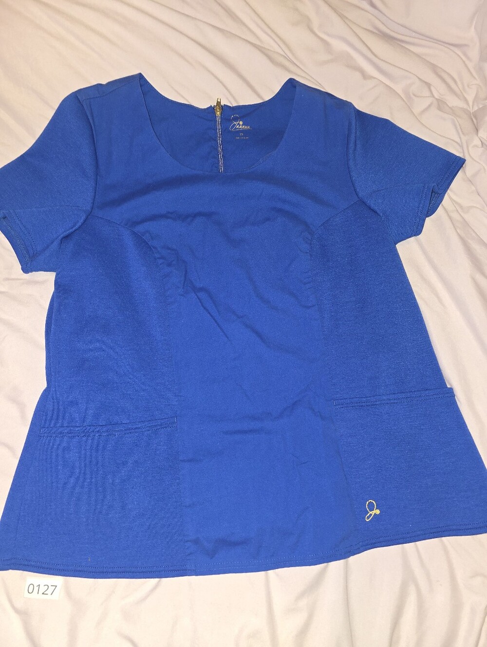 Jaanuu Royal Blue Scrub Top 1X